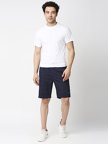Image of Thomas Scott Men's | Checks | Chino Shorts | Regular Fit | Linen Blend | Above Knee | Casual Short