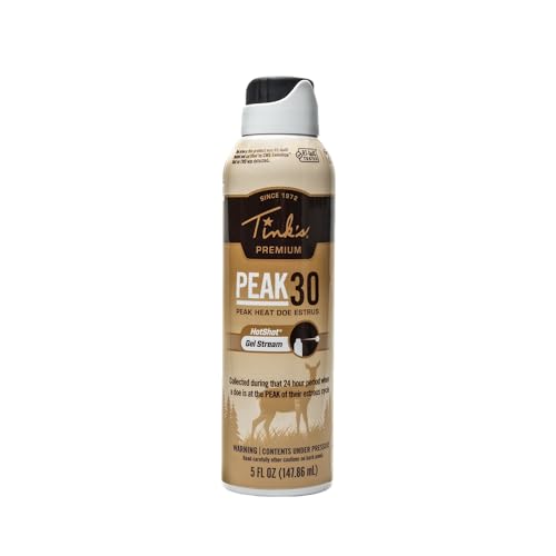 TINK'S Peak30 Premium Doe estrus Spray Gel Deer Attractant for Hunting (5 Oz) - Superior & Longlisting Peak Heat Doe estrus Hunting Scents - Hunting Lure/Attractant - Advanced Deer Hunting Lure