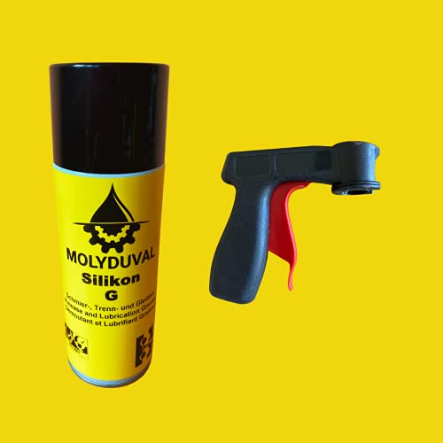 MOLYDUVAL Spray de silicona G || agente de cuidado, antiaglomerante, lubricante, antiformas, 400 ml, como lubricante para goma, látex, plásticos, formas, soldadura, industria alimentaria