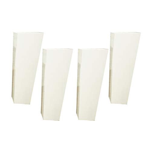 4 Patas de Muebles de Madera Trapezoidales Pies de Muebles Pies de Repuesto Pata de la Mesa Pies de Armario Pies del Sofá Cover