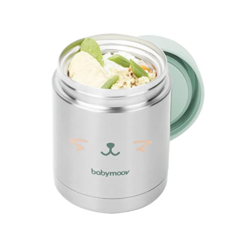 Babymoov Boîte isotherme EAT'S ISY avec double paroi Inox, 350ml - 100% hermétique - Facile à nettoyer et à emporter