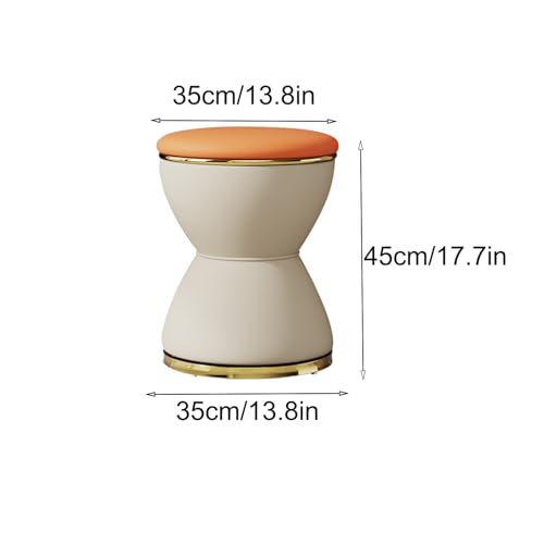 Taburete de tocador de baño resistente al agua con asiento cosmético redondo 3