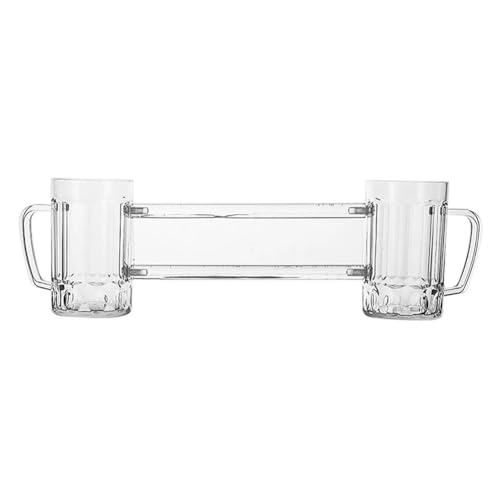 NONDK de Vino con Doble Herramienta para Citas, Siamesa, Vaso de Cerveza, Vaso de Cerveza, Copa de Vino y Botella, Copas para Dos Vasos de Citas