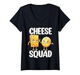 Photo Gallery donna cheese squad matching group amanti del formaggio maglietta con collo a v Photo Gallery donna cheese squad matching group amanti del formaggio maglietta con collo a v