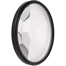 77mm Kaleidoscope Glass Prism, Six Sided Special Effects Camera Filter Prism Rotatable Filter Split Image Repeating Image Camera Lens Photography Accessories
