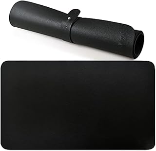 Ravol Leather Mouse Mat, PU Mouse Pad for Office and Home (Black, 60x35cm)