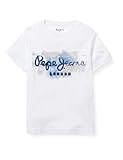 Manga corta Pepe Jeans Golders JK Camiseta, Optic White, 6 años para Niños