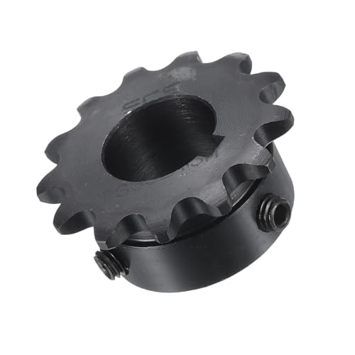 Image of uxcell #35 Chain Roller Sprocket B Type, 3 /4 inch Bore 13 Tooth Single Strand Chain Sprocket, Carbon Steel, Keyway with Set Screws