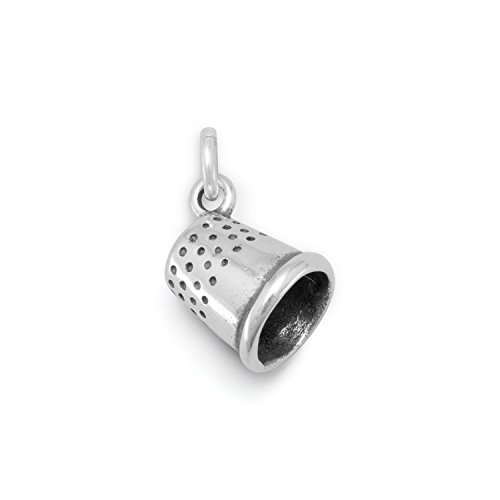 PRECIOUS STARS Authentic 925 Sterling Silver Thimble Women's Charm for