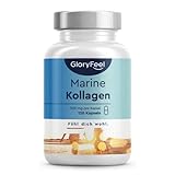 Marine Kollagen Kapseln hochdosiert - 1500mg reines Meereskollagen (Typ 1) - 120 Kapseln Kollagen Hydrolysat - 100% rein, laborgeprüft und ohne Zusätze in Deutschland hergestellt