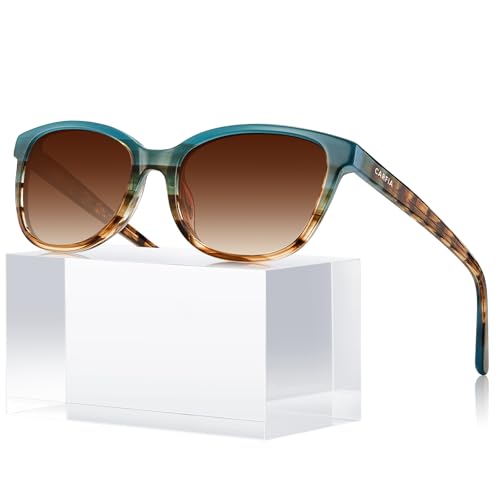 CARFIA Designer Acetate Womens Polarized Sunglasses Fit Most Face Shapes Trendy Shades UV Protection Hypoallergenic Handmade by CARFIA - Used condition - US$29.38