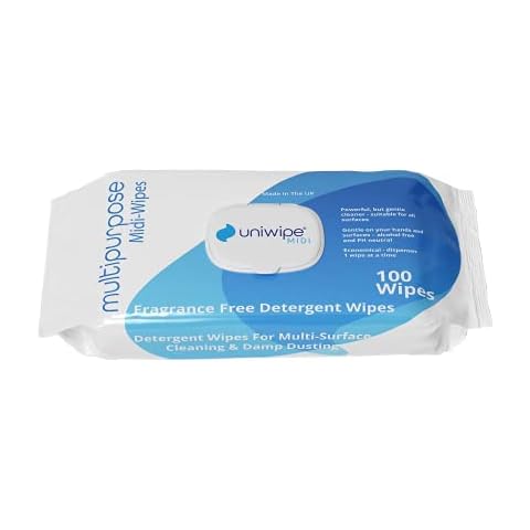 Uniwipe Multipurpose Detergent Midi Wipes (Pack of 100) 1051 Cover