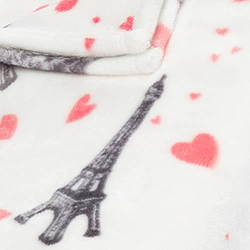 Image of Betsey Johnson - Blanket, Buttery-Soft Throw Blanket for Couch or Bed, Boldly Plush & Oversized Bedding (Paris Love Pink, 50 inch x 70 inch)