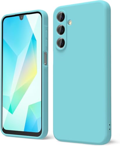 Image of DIZORO Microfiber Candy Case for Samsung M16 5g / F16 5g Smooth Touch Cushion Liquid Soft Silicone Gel Rubber Phone Cases Non-Slip Full Body Protective Shockproof Back Cover- Mint Green