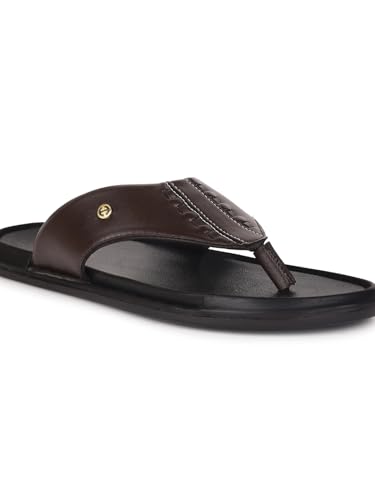 Image of Liberty Healers AVN-107 Black Casual Thong Slippers for Men