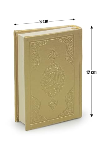 Image of İhvan Online Medina Calligraphy Quran Set with Islamic Finger Counter, Portable Digital Prayer Tasbeeh, Pearl Zikirmatic Beads, 3 Pieces Gift for Ramadan & Eid & Mevlut, Gold