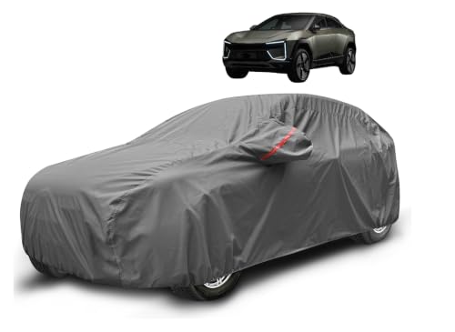 Image of Auto Hub Car Cover Compatible with Mhindara BE 6 with Mirror Pocket, Waterproof Layers, BE 6 Car Cover Waterproof - Taiwan Grey