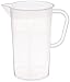 Vitlab Polypropylene Graduated Pitcher, Molded Graduations, 250mL Capacity (Pack of 12)