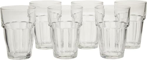 Bormioli Rocco 21.75 oz. Rock Bar Stackable Super Cooler Glass, (Set of 6)