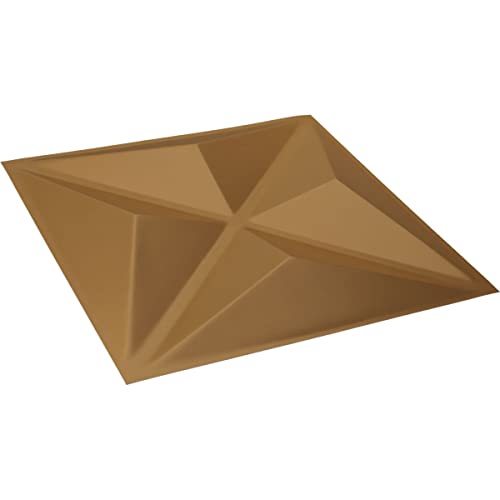Panel decorativo 3D de pared Ekena Millwork Kent dorado 30x30 cm 7