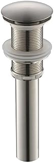 Yodel Bathroom Sink Drain Stopper Pop up Drain Without Overflow for Vessel Sink