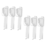 DECHOUS 6個 食品保存シール 食品貯蔵シーリング スナックバッグ シンチ フリーザーバッグ 食品シーラー チ バッグシーラー Pp 白い