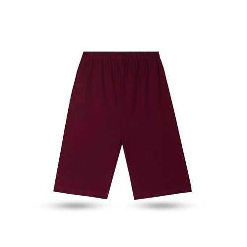 Image of T2F Girls Cotton Cycling Shorts Pack of 5 | Soft Stretch Knee Length Shorts | Comfortable for Kids