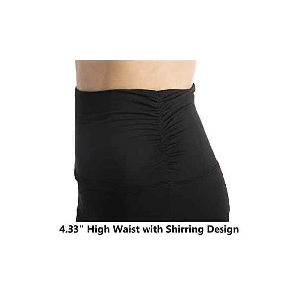 Cityoung-Womens-High-Waist-Long-Skirted-Capri-Pants-Hidden-Pocket-Workout-Active-Modest-Skirt-Leggings Skirted Leggings for Women Dressy Skirt with Leggings Attached Workout Modest Swim Skirts with Capri with Pockets m bk Black