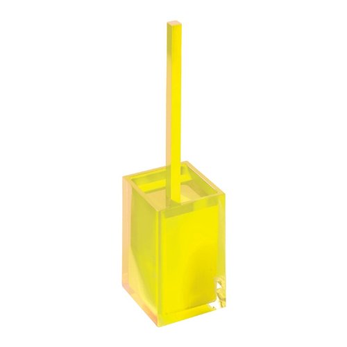 Image of Gedy Rainbow Thermoplastic Resins Toilet Brush Holder, Yellow