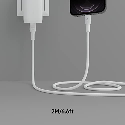 Image of Belkin USB C to Lightning Cable 6.6ft Fast iPhone Charger Cord