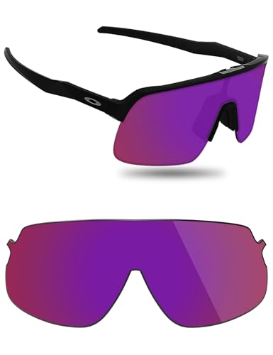 Image of Fiskr Polarized Lenses Replacement Compatible with Oakley Sutro Lite OO9463 Sunglasses, Impact Resistant & Perfect Fit - Violet Red