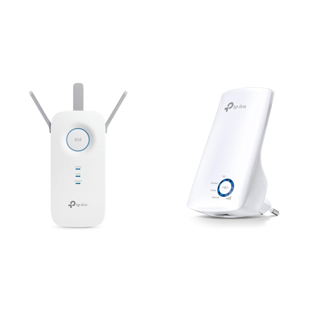 TP-Link Répéteur WiFi AC1750 (RE450) et N300 (TL-WA850RE) - Amplificateur, Extender, Booster - 1 Port Ethernet