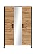 Schildmeyer Schuhschrank Hako 701639, Eiche Landhaus Dekor, 105,7 x 33,5 x 161,8 cm,
