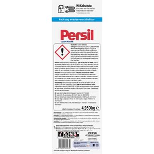 Persil Color Waschpulver 90 Waschladungen – Farbwaschmittel Pulver für bunte & dunkle Wäsche – Tiefenreine Sauberkeit & Farbschutz – 4,95 kg