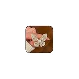 Gold/Silver Butterfly Brooches for Women Rhinestone Tassel Pin Brooch Dainty Butterfly Crystal Lapel Pin Animal Insect CZ Brooch Lapel Pin for Coats Jackets Sweaters Accessories (goldA)