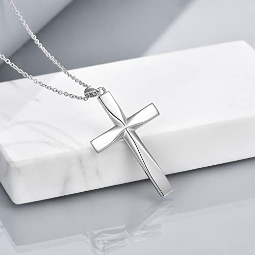 Onefinity Religious Cross Pendant Necklace 925 Sterling Silver Origami Cross Pendant Gifts For Women Mother's Day Jewelry Gifts For Mom #TOP3