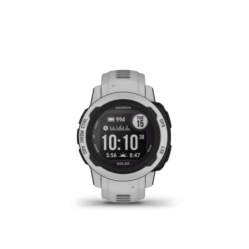 Garmin Instinct 2S Solar, Reloj Inteligente con GPS Resistente al Agua, Carga Solar, Funciones Deportivas, Pulsioximetría, Puntuación de Sueño y Notificaciones del Smartphone, Gris (Reacondicionado)