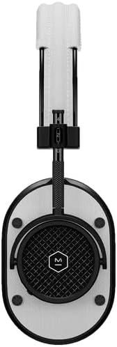 Kant view of MASTER & DYNAMIC MH40 Wireless Over-Ear Headphones, showing the left earcup and headband adjustment mechanism.