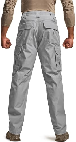Image of CQR Men's Tactical Pants, Water Resistant Ripstop Cargo Pants, Lightweight EDC Work Hiking Pants, Outdoor Apparel