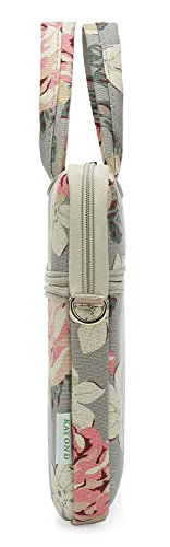 kayond White Rose Patten water resistant Laptop Shoulder Messenger Bag Case Sleeve for 14 Inch 14.1 Inch Laptop,Laptop Briefcase