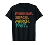 Photo Gallery 36th birthday idea awesome since march 1987 36 years old maglietta Photo Gallery 36th birthday idea awesome since march 1987 36 years old maglietta