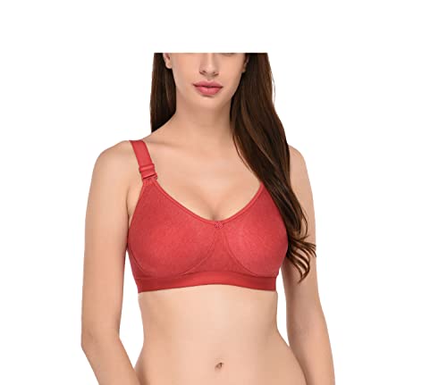 Image of Viral Girl Women's Wire-Free Cotton Hosiery Bra | Non-Padded, Full Coverage, Adjustable Straps | Soft Comfortable Innerwear with Hook & Eye Closure for Everyday Use