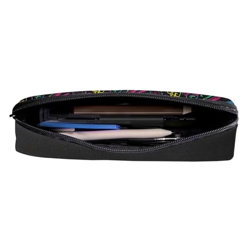 Image of African Girl Student Small Pencil Pouches Pencil Bags Pen Pouch,Lightweight College Pencil Case,School Pencil Case for Girls Boys Black