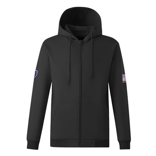 12OZ Heavyweight FR Jacket for Men High Visibility Flame Resistant Workwear NFPA 2112/CAT2 Compliant 100% Cotton Fleece Lining for Electricians Welders & Industrial Safety