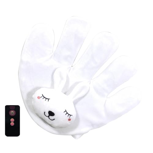 電動ベビーハンドピロー、ベビーパタパタ睡眠用,電動睡眠補助用ベビーピロー - なだめるパーム 3モード充電式 小豆入りベビースリーピングパーム 赤ちゃんの驚愕防止のサムネイル