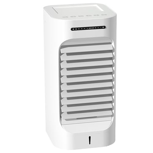 Zuiquity Aire Acondicionado Portátil, Enfriador Evaporativo con Tanque de 2.5L, Climatizador Evaporativo Doble Filtración, 3 Velocidades, para Hogar, Dormitorio y Oficina