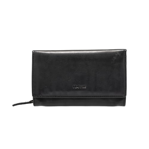 Portefeuille Maître Forst Dilara noir en cuir noble et finitions luxe