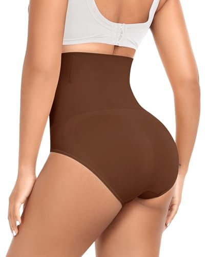 Image of Werena Tummy Control Shapewear Underwear for Women High Waisted Body Shaper Panties Shaping Briefs