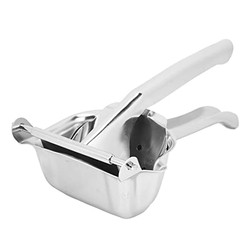 Exprimidor manual de acero inoxidable con acabado plateado de alta resistencia para cocina 5
