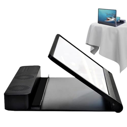 Facile da trasportare: supporto audio Utilizzando un design pieghevole, la nostra lente d'ingrandimento dello schermo non occupa molto spazio sulla scrivania. È facile da trasportare. Puoi portarlo ovunque. È conveniente per te.